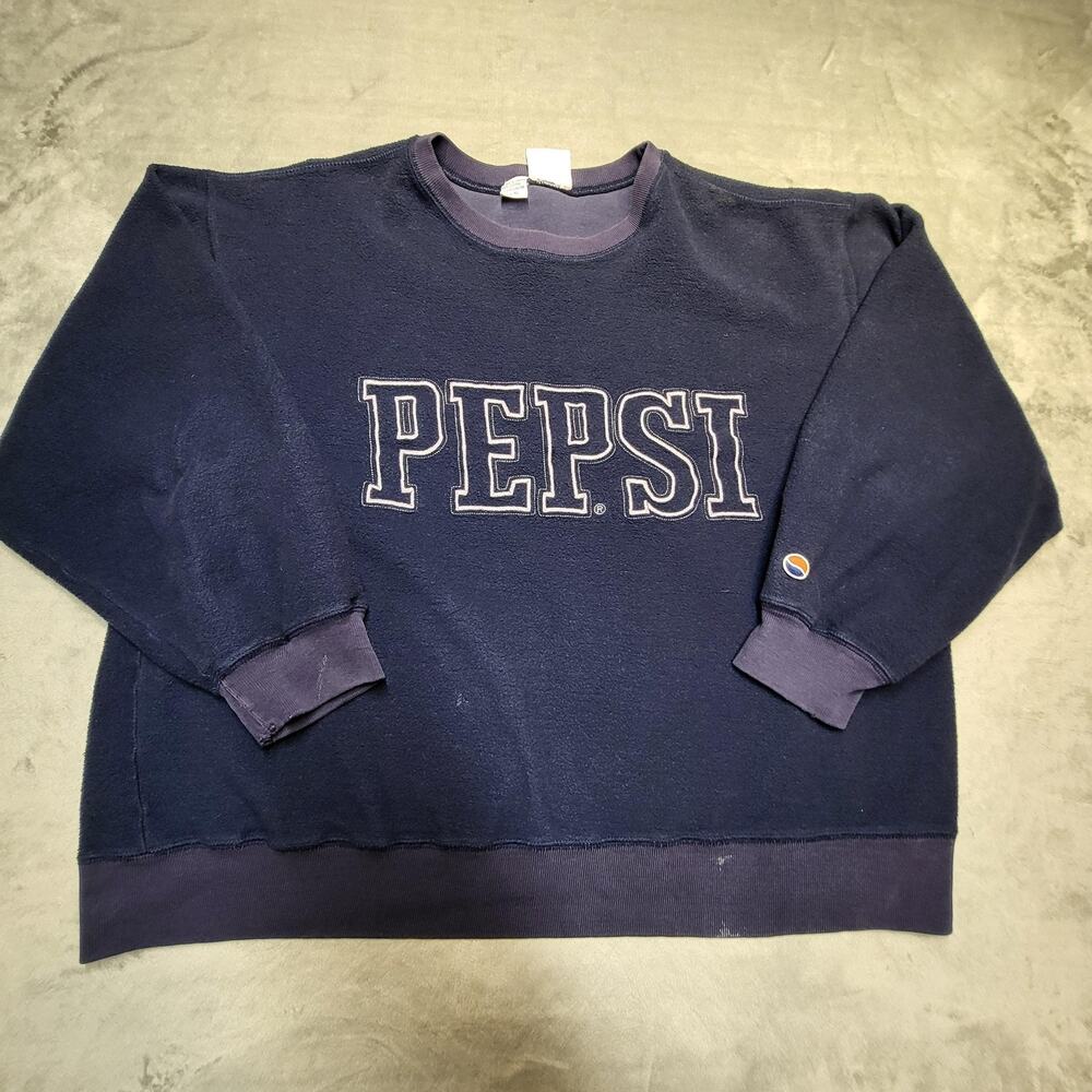 Vintage Pepsi Sweatshirt Mens XL Crewneck Nothing Else Is‎ A Pepsi Taiwan 90s